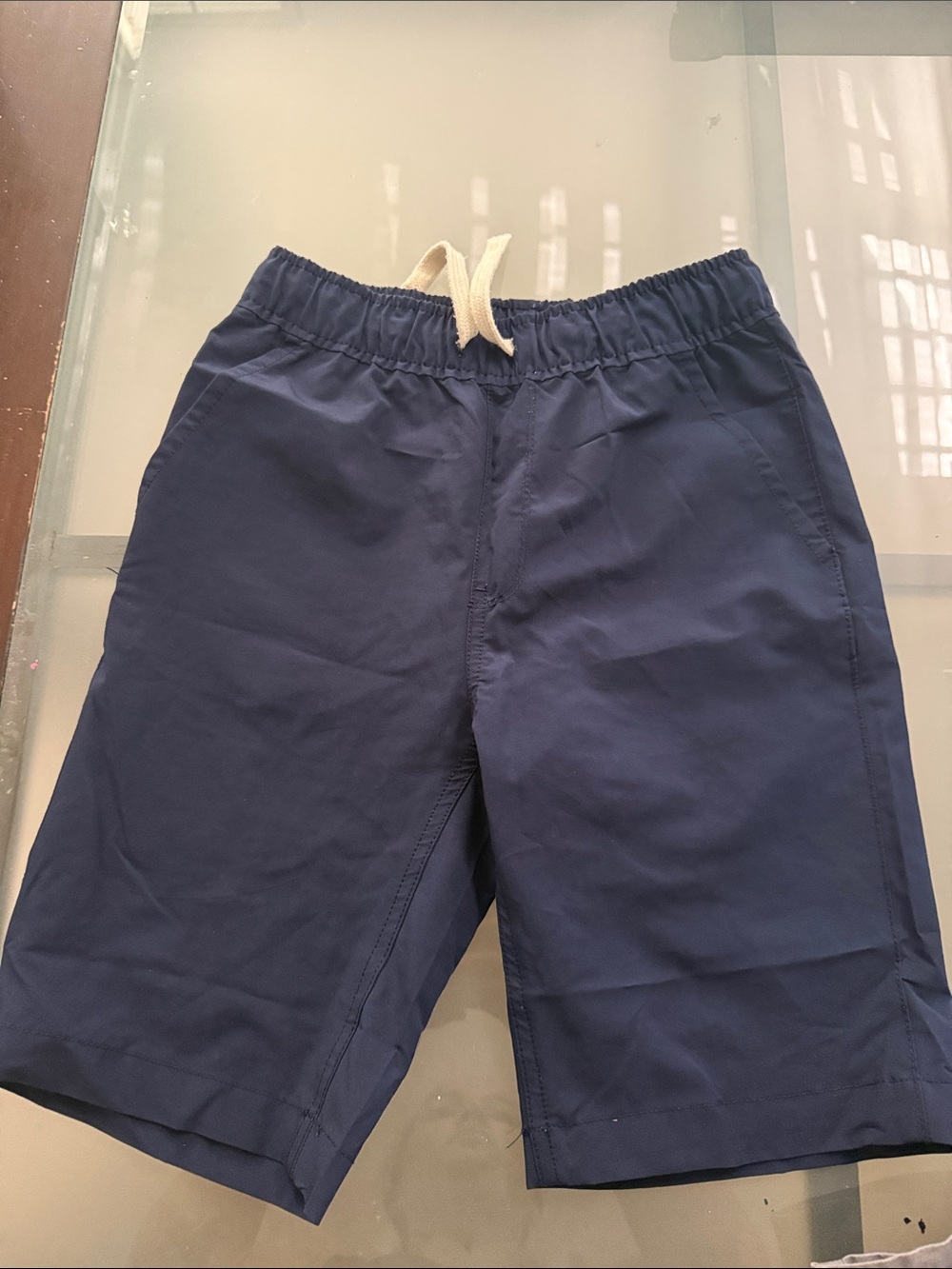 The Children's Place Navy Drawstring Elastic Waist Kids Shorts